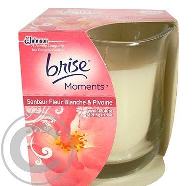 Brise Moments svíčka 135 g Bílý květ&pivoňka