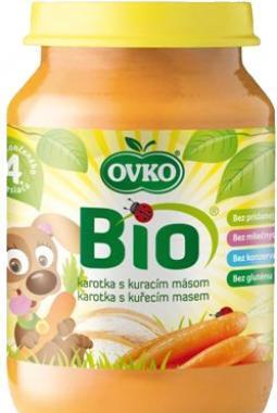 Dětská výživa karotka s kuřecím masem OVKO 190g - BIO