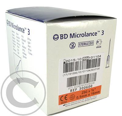 Injekční jehla 0.50x16 100 ks oranžová Becton Dickinson 25G