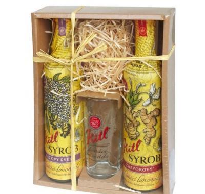 Kitl Syrob dárkové balení 2 x 500 ml   sklenička