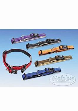 Nobby obojek nylon 25-35cm/15mm SOFT GRIP černý 1ks