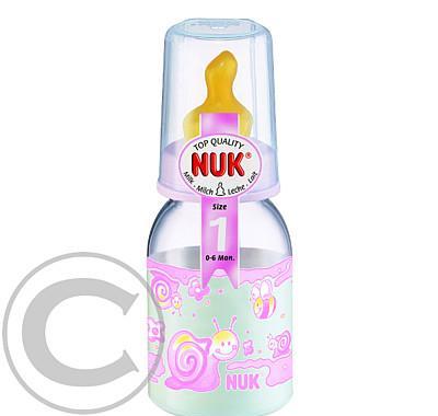 NUK-Láhev růžová PC 125ml LA V1