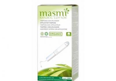 Tampony s aplikátorem z organické bavlny Masmi, Super Plus , 14ks
