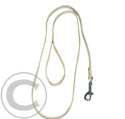 Vodítko kožené Ploché 160/12 přírodní 1ks